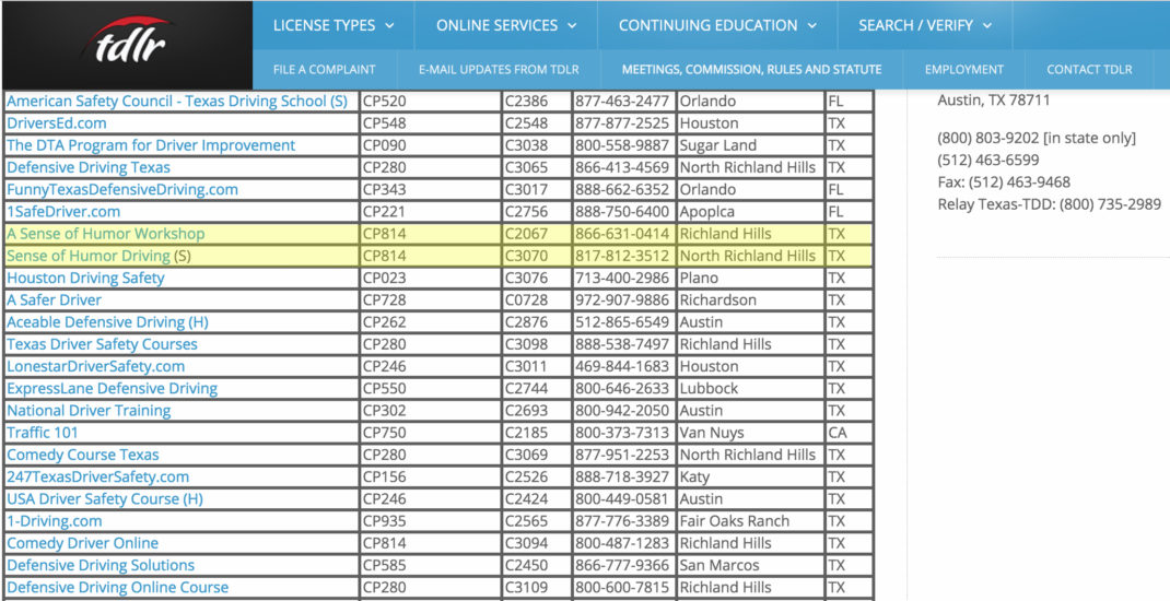 A Sense Of Humor Driving Review (ASenseOfHumorDriving.com)